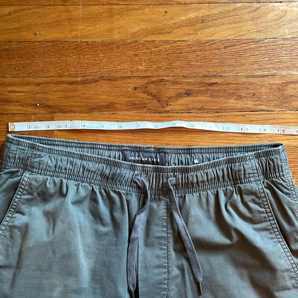 Gray Men's AE American Eagle Flex Trekker Woven Cotton Joggers In Size Small - Picture 12 of 14